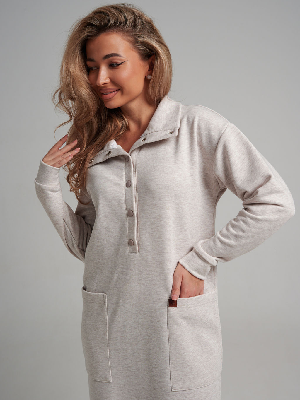 978 Платье "Меланж/капучино"