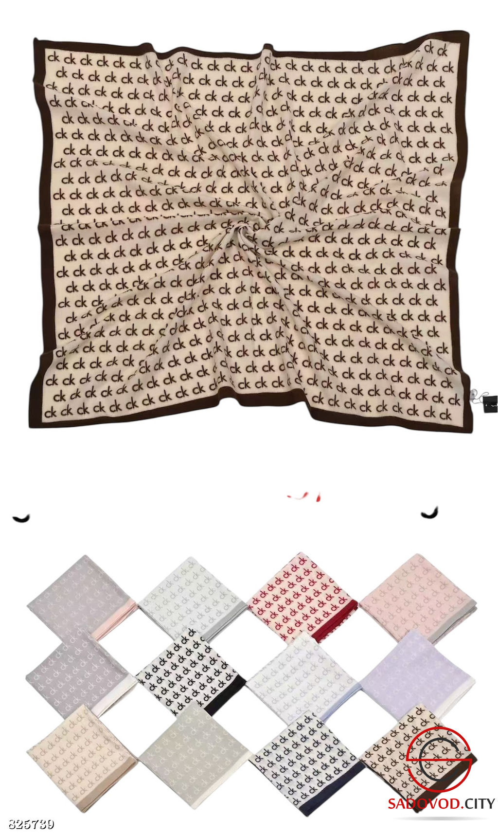 Палантин женский с принтом