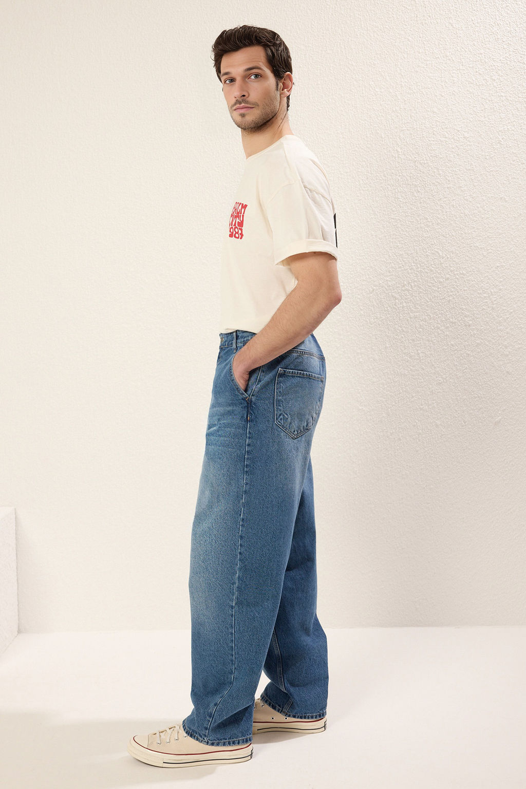 TRENDYOL MAN Ac?k Mavi Skater Jeans Kot Pantolon TMNSS25JE00003 - Trendyolmilla фото 18