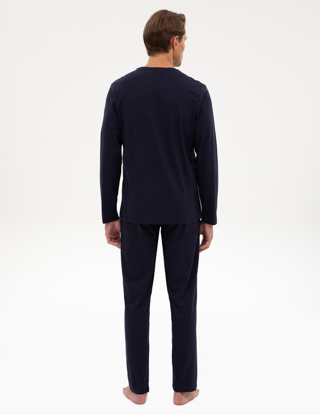 Lacivert Pijama Tak_m_