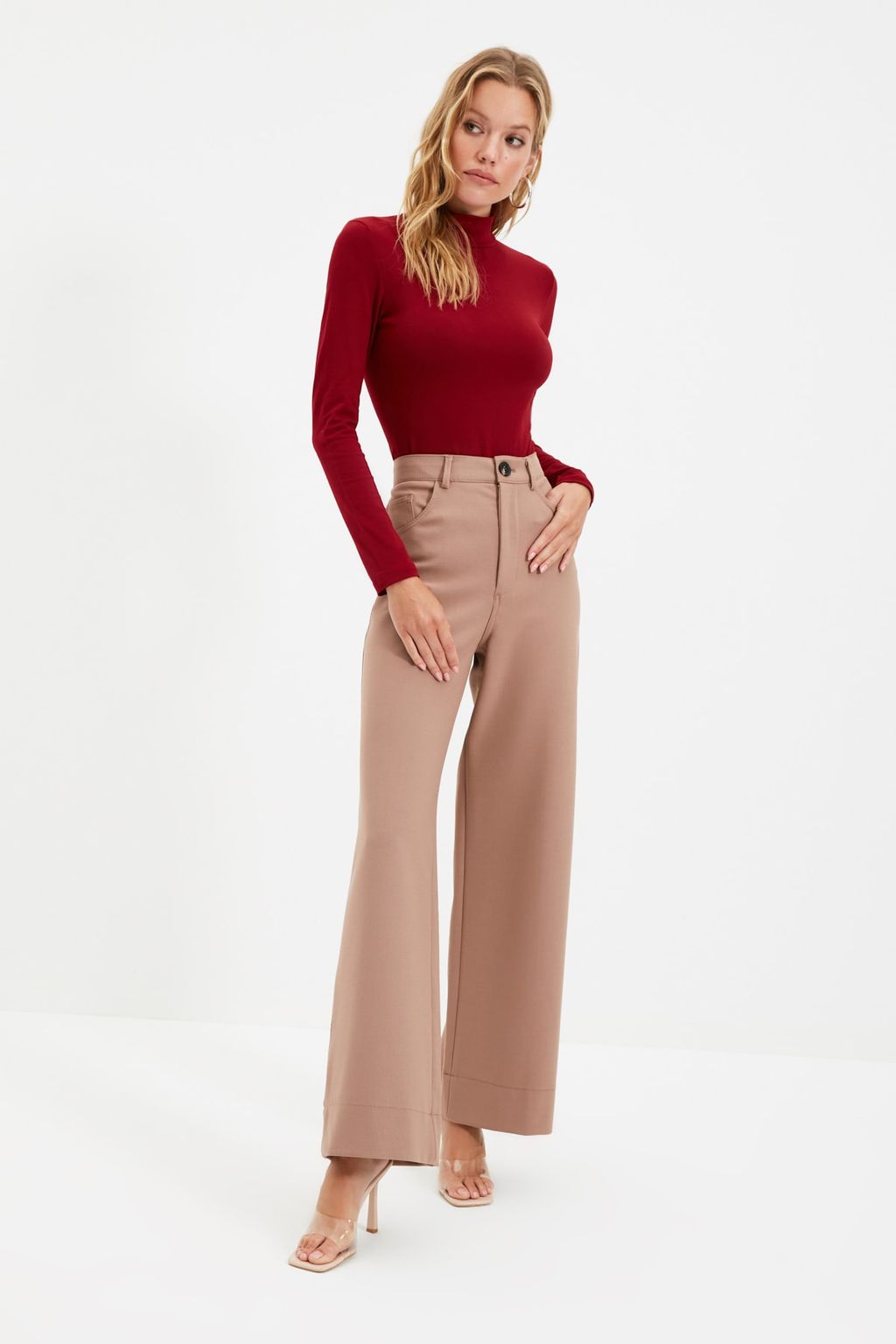 Bordo Dik Yaka C?tc?tl? Orme Body TWOAW21BD0008