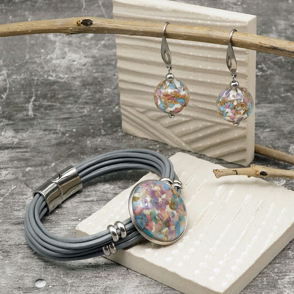 Серьги из муранского стекла MOSAIC LS2798