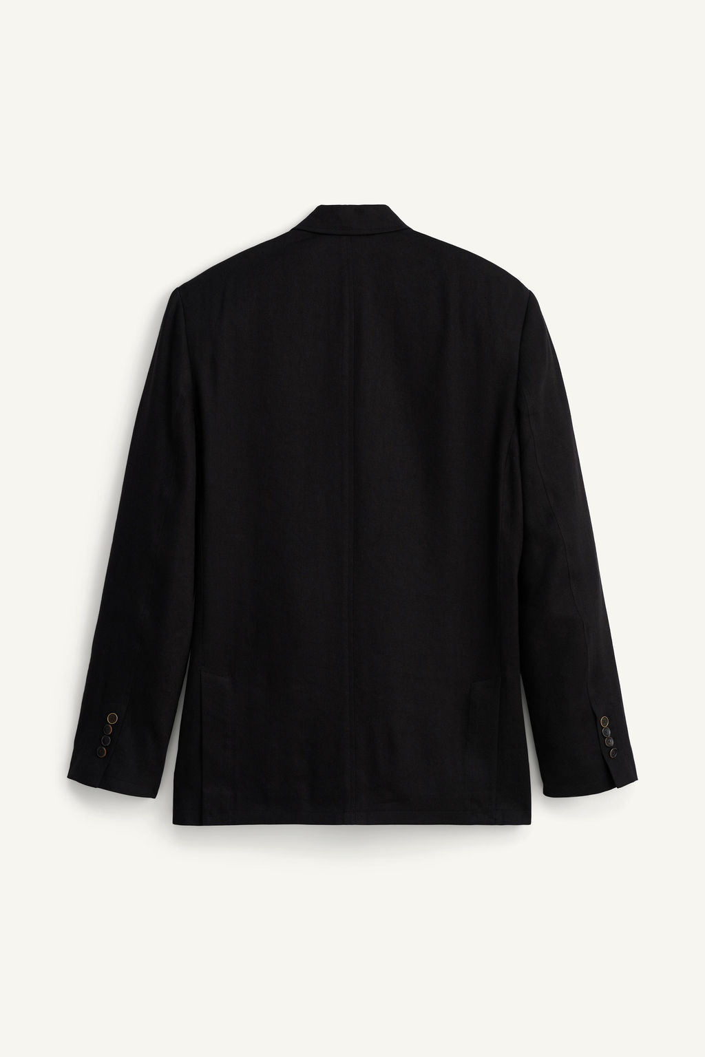 BLAZER CRUZADA TRAJE LINO - LYOCELL / Negro - Zara фото 6