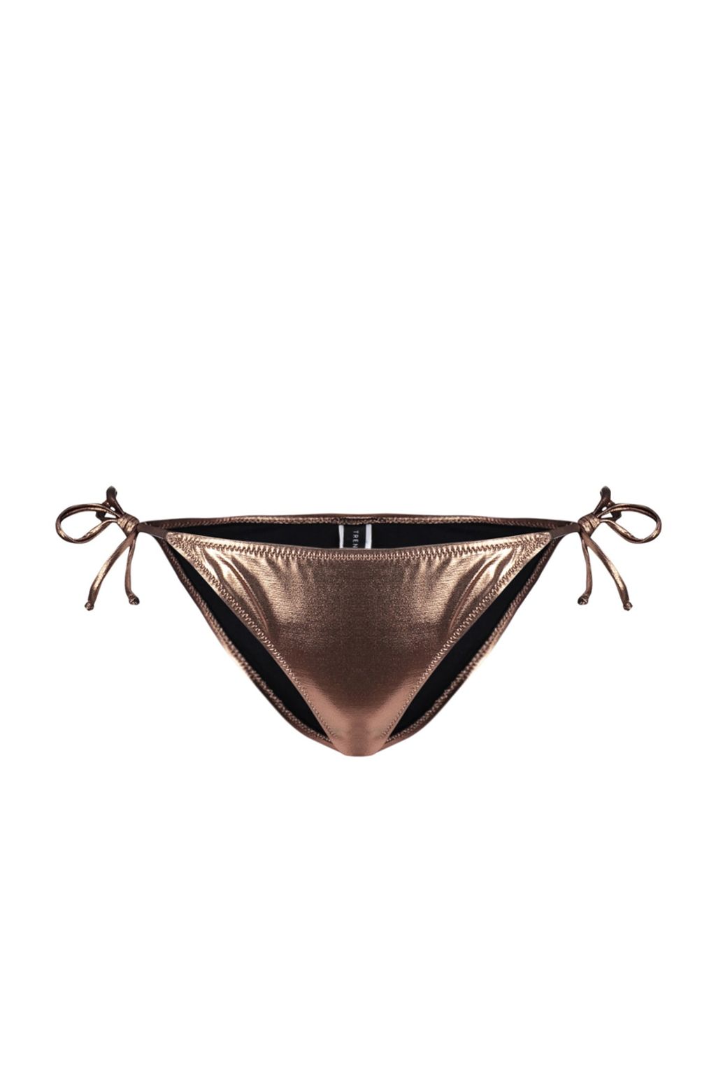 TRENDYOLMILLA Kahverengi Baglamal? Parlak Lak Bask?l? Brazilian Bikini Alt? TBESS23BA00315 фото 7