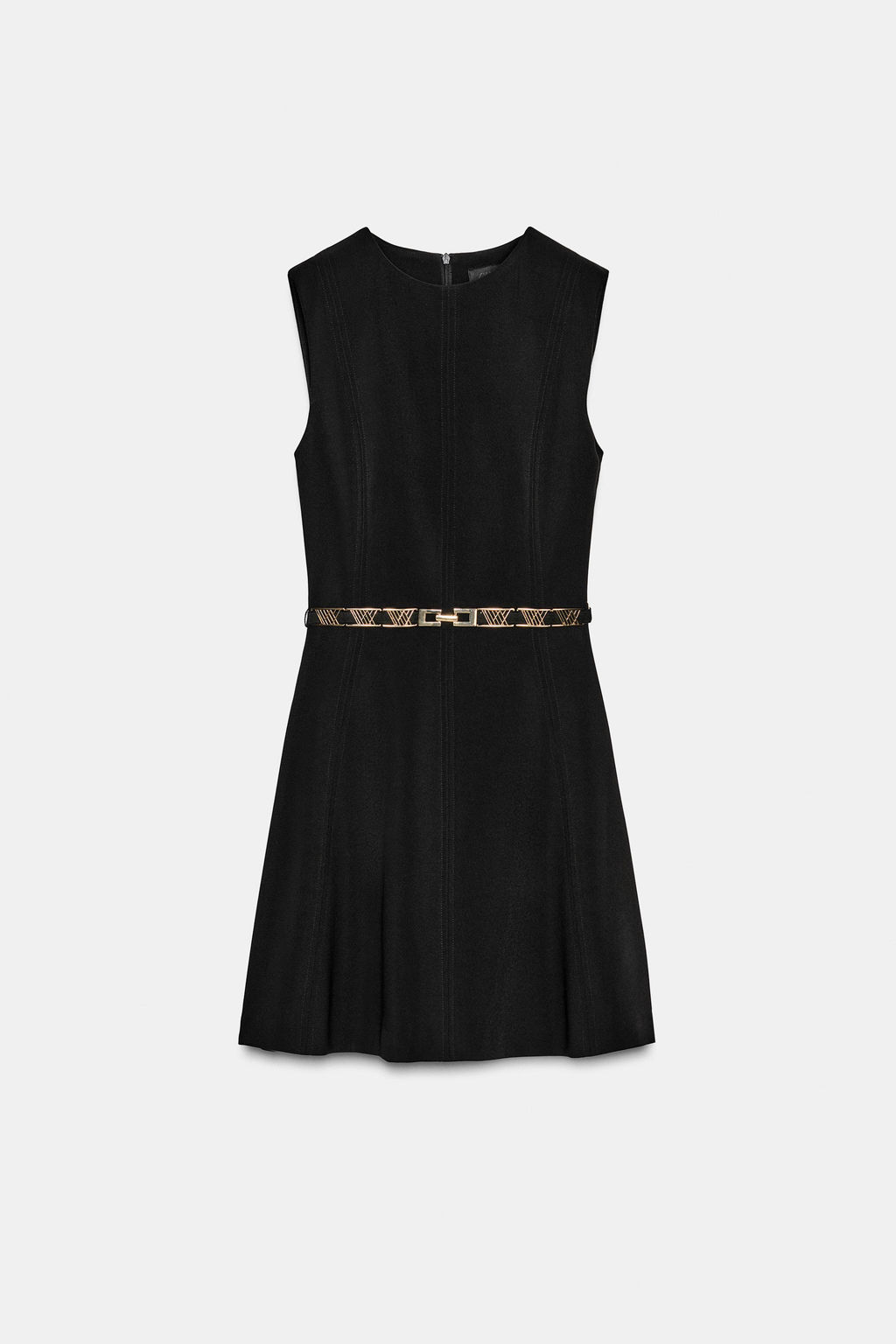 MINI DRESS WITH GOLDEN BELT - Zara фото 7