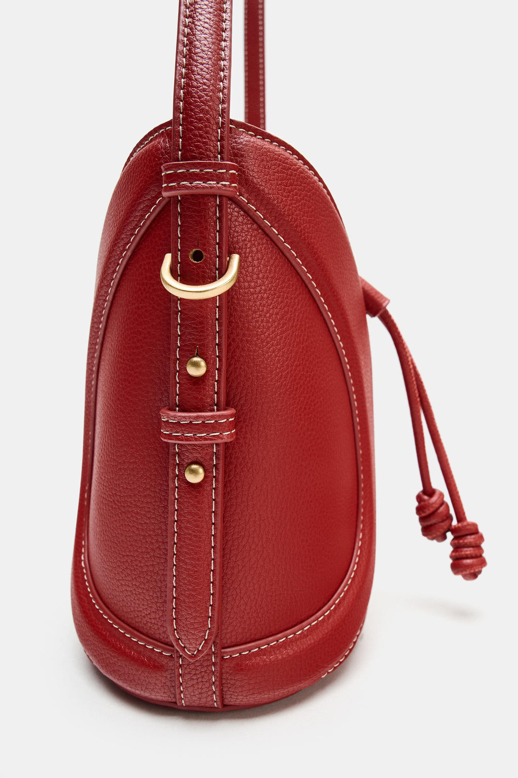 BOLSO MINI SACA PESPUNTES / Rojo - Zara фото 4