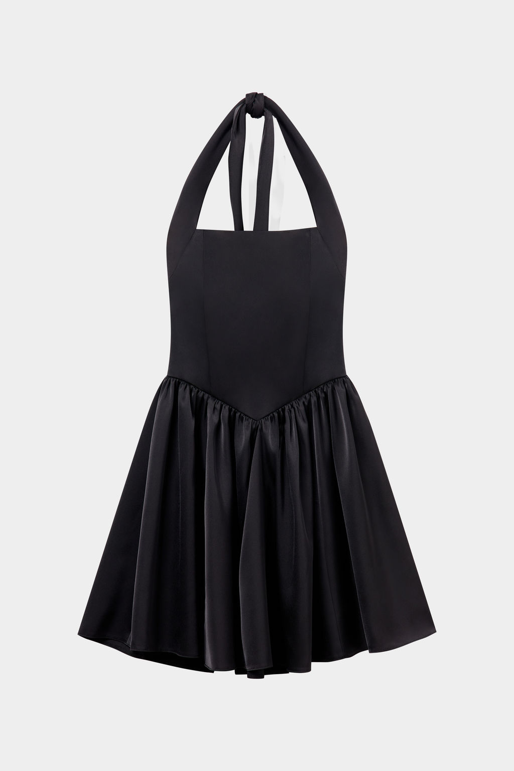 Платье мини из сатина с бретелями - Mollis фото 5