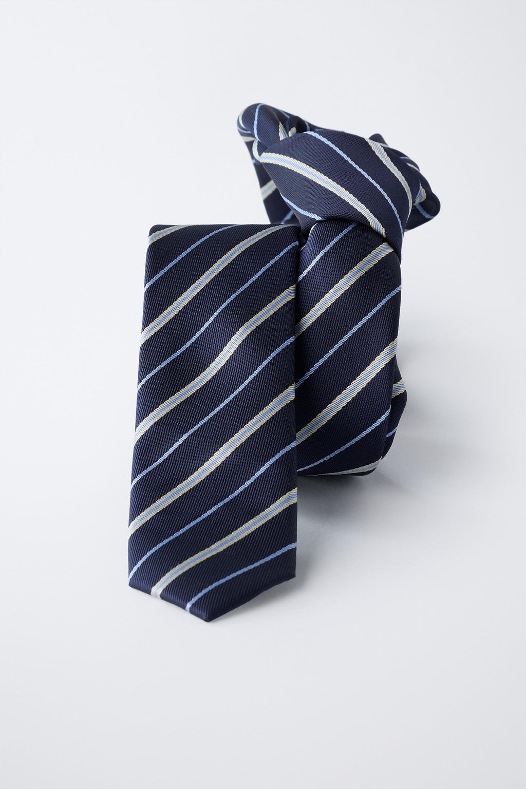 CORBATA ESTAMPADO RAYAS / Azul - Zara фото 3