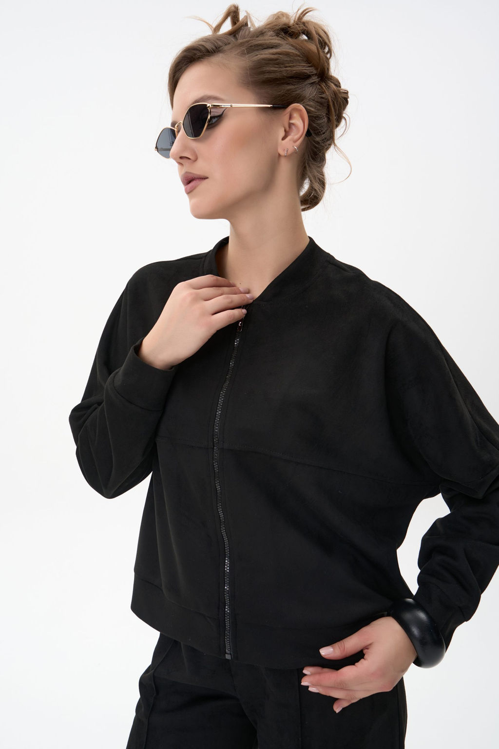 Бомбер Майли (чёрный) - Эльза фото 13