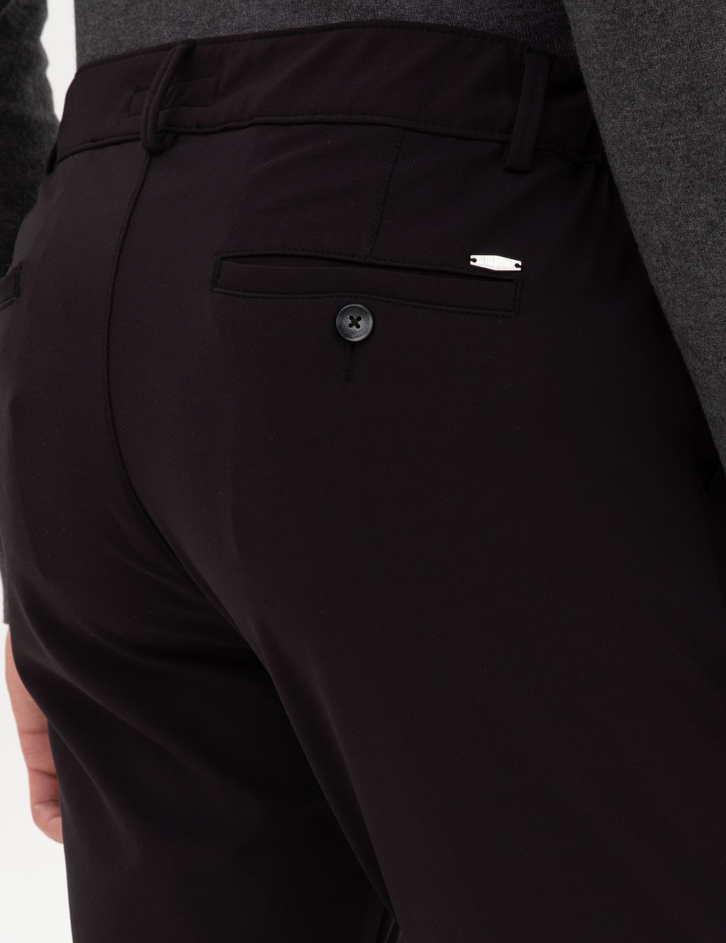 Siyah Slim Fit Beli Lastikli Kordonlu Jogger Kanvas Pantolon