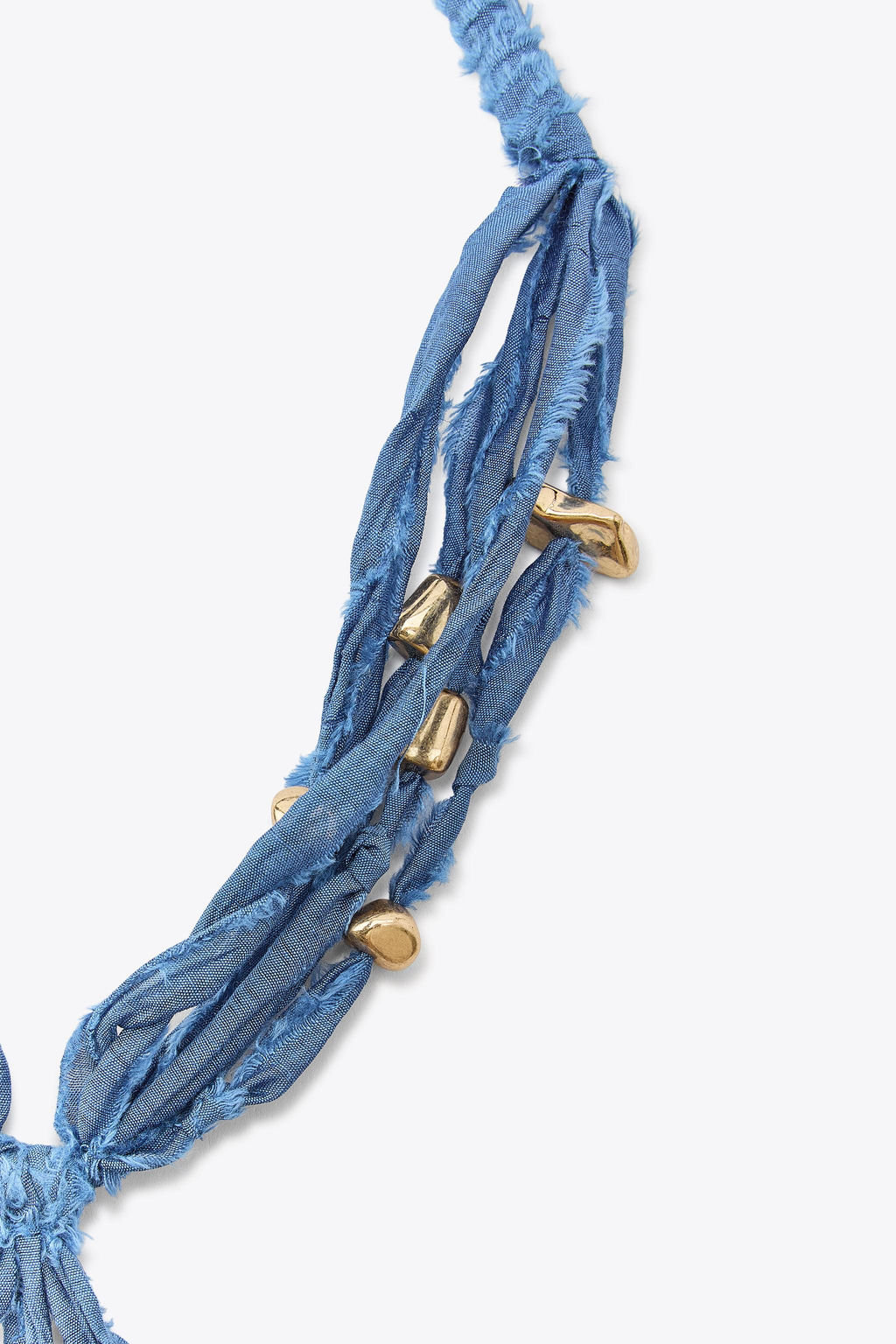 WOVEN NECKLACE WITH METAL PIECES - Zara фото 3