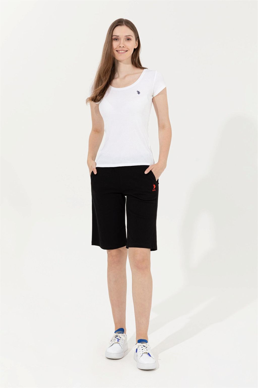 Женские черные трикотажные шорты Скидка 20% в корзине - U.s. polo assn фото 8
