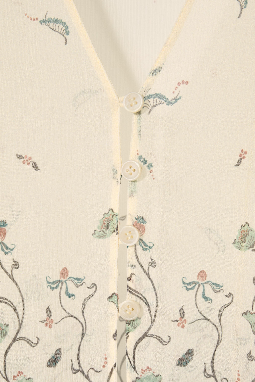 SILK PRINTED BLOUSE KATE MOSS X ZARA  фото 8