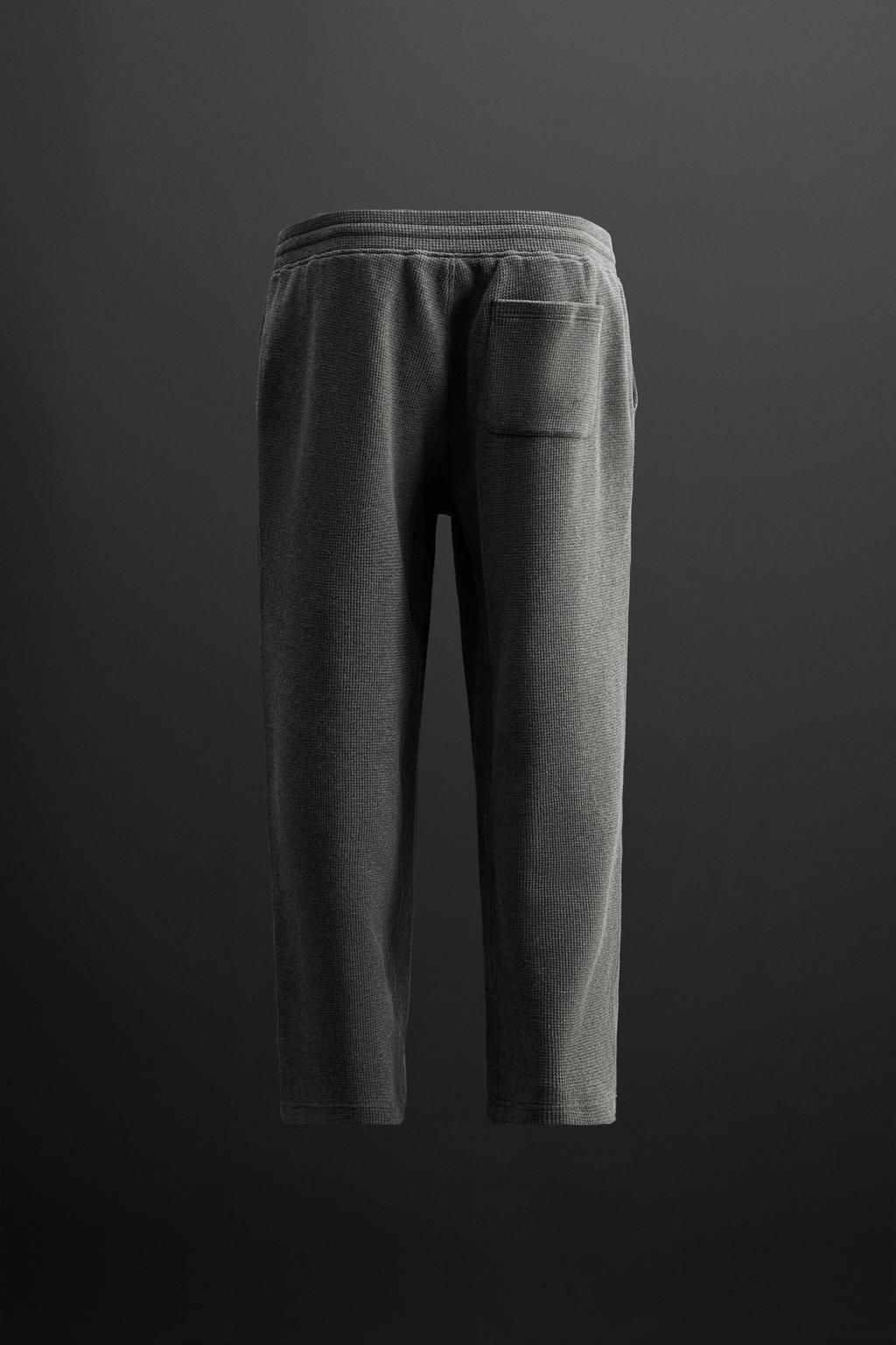 TEXTURED JOGGER TROUSERS - Zara фото 7
