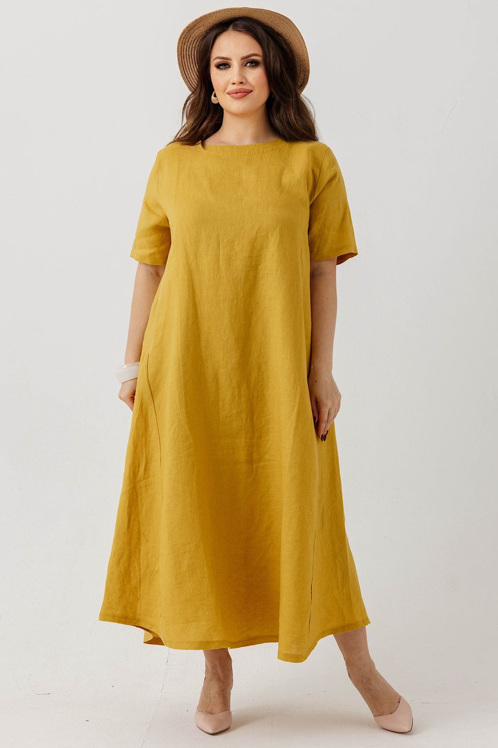 Платье 8808-6/02/Желтый