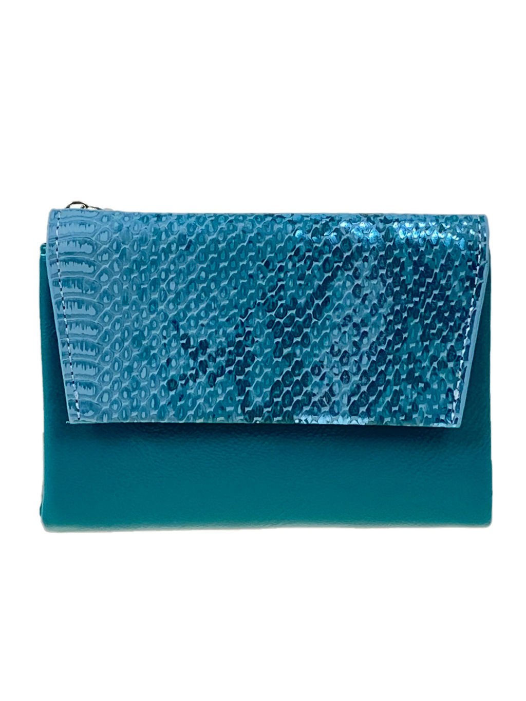 Женский кошелек с фермуаром из натуральной кожи, мультицвет - Greta фото 35