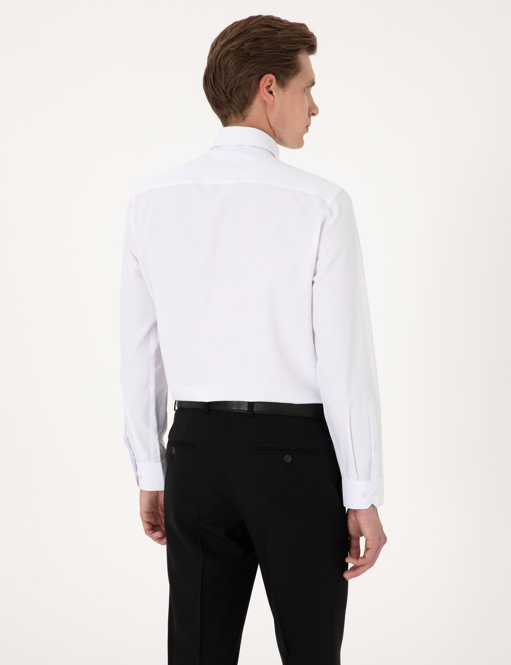 Beyaz Regular Fit Uzun Kollu Basic G_mlek - Pierre cardin фото 6