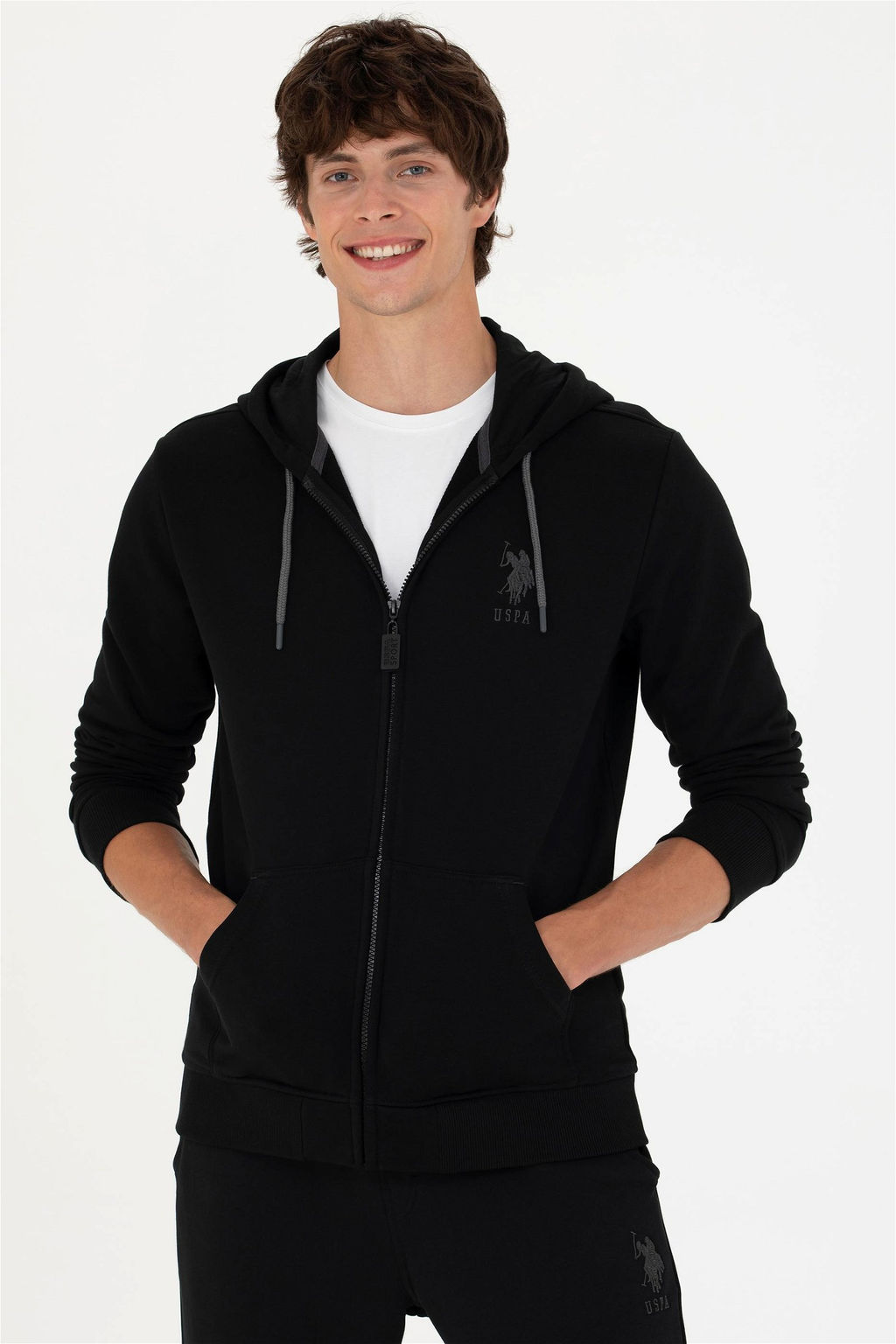 Свитшот мужской U. S. Polo Assn черный из хлопка - U.s. polo assn фото 10