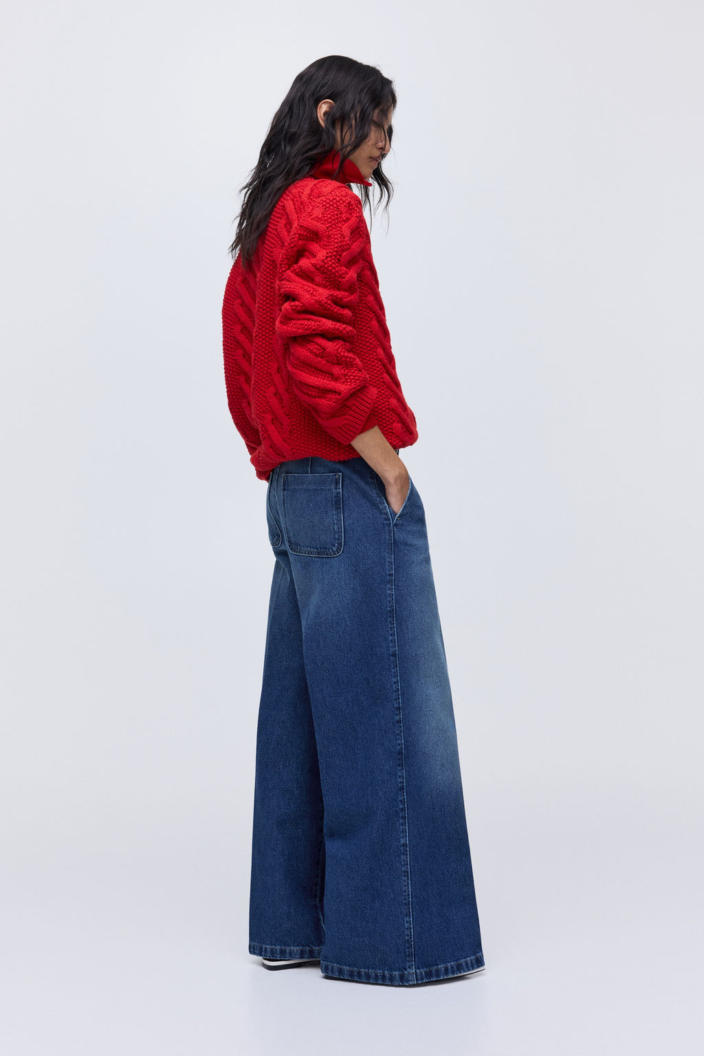 Super Wide High Jeans - H&m фото 8