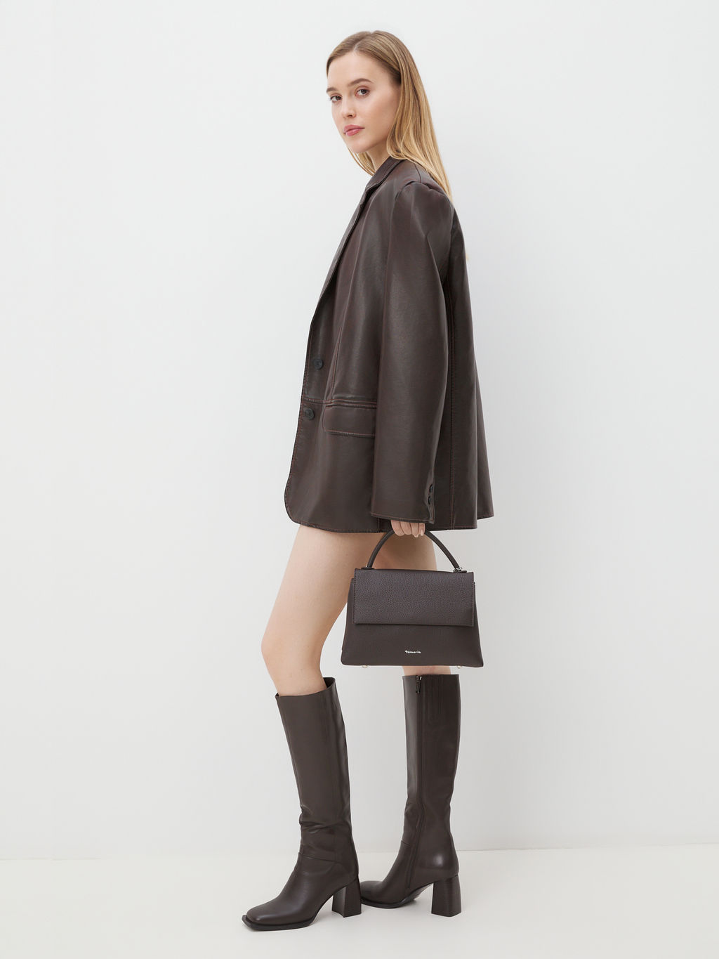 Женская сумка с ручкой TAMARIS Артикул 4476208, темно-коричневый - Calzetti фото 2