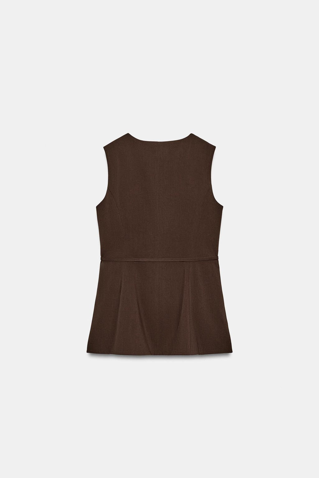 DOUBLE-BREASTED WAISTCOAT WITH BELT - Zara фото 8