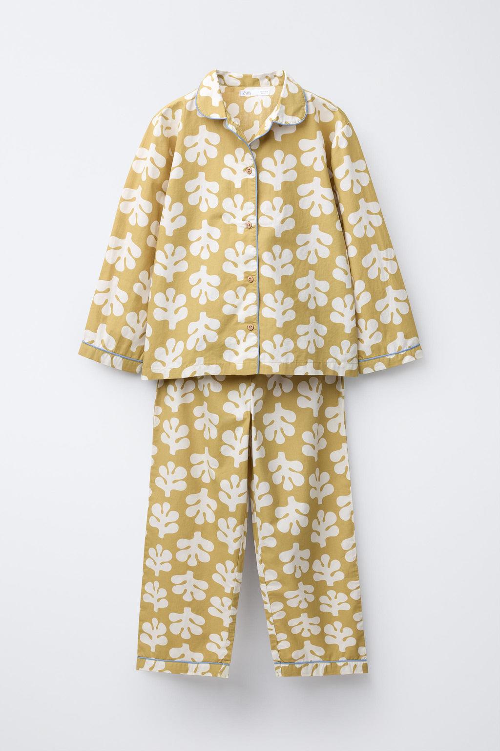 6-14 YEARS/ SHAPES PRINT SHIRT AND TROUSERS PYJAMAS