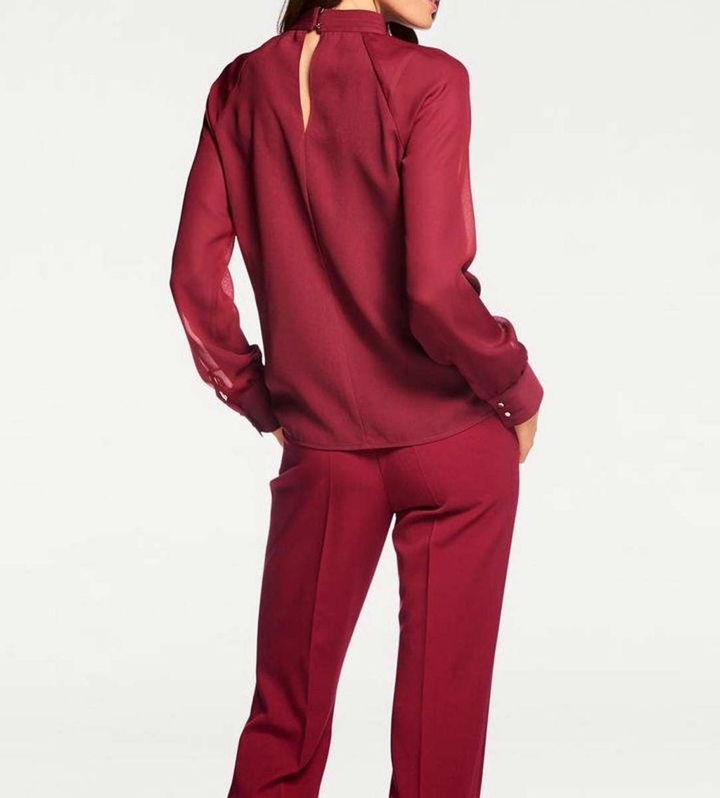 Блузка, бордовая - Patrizia dini фото 4