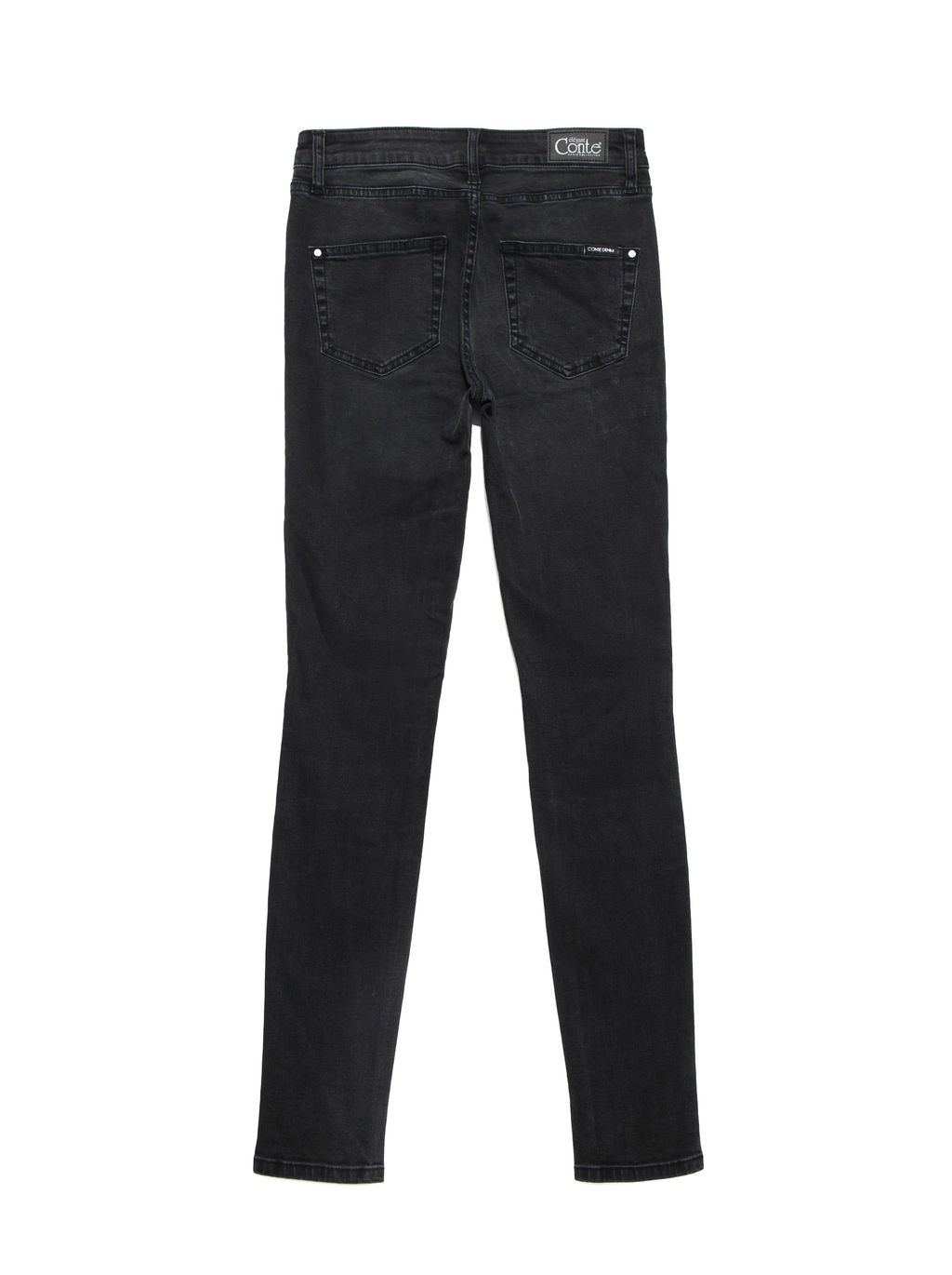 CONTE Моделирующие eco-friendly джинсы skinny со средней посадкой CON-150 washed black - Conte elegant фото 4