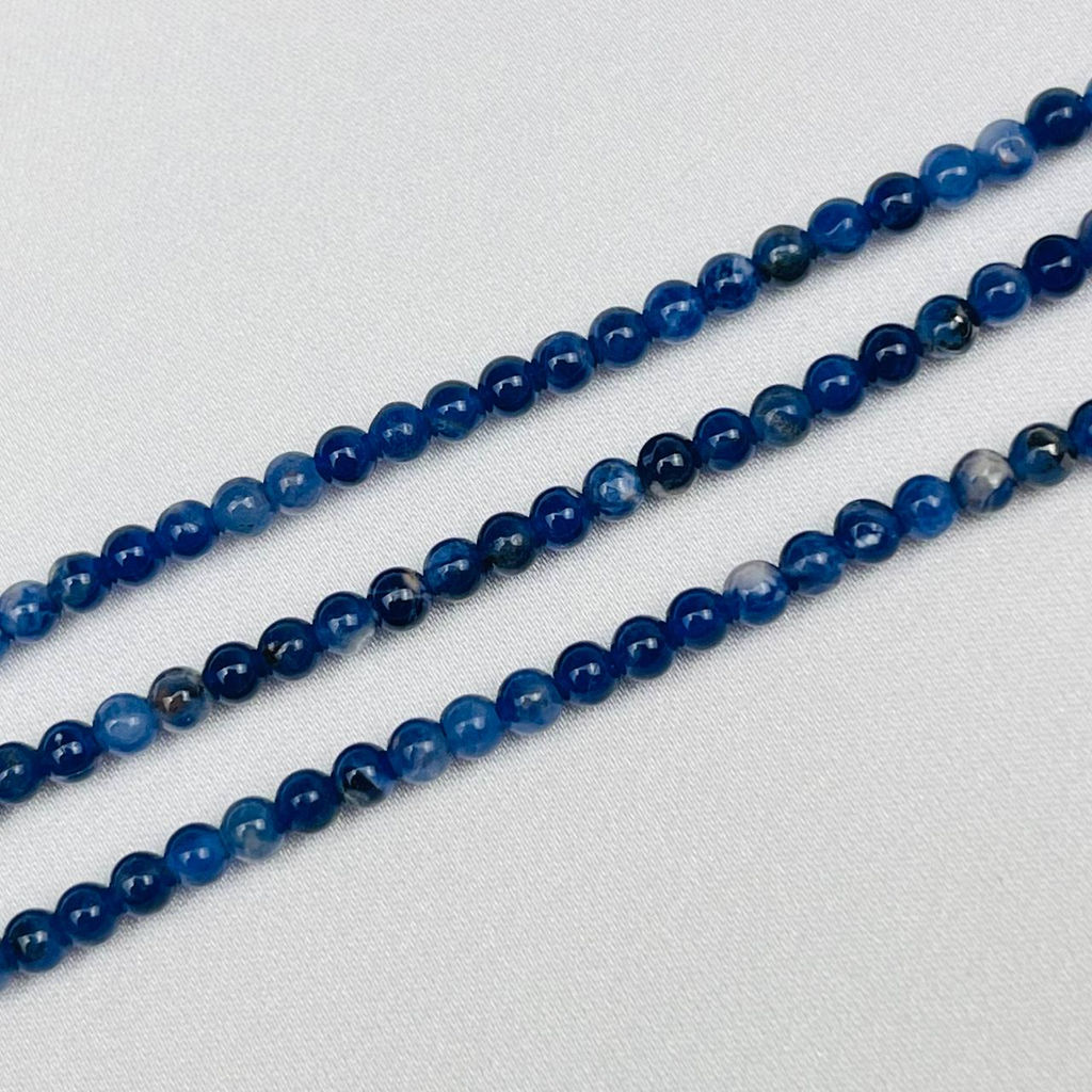 Бусины для украшений из камня Содалит (130 бусин)