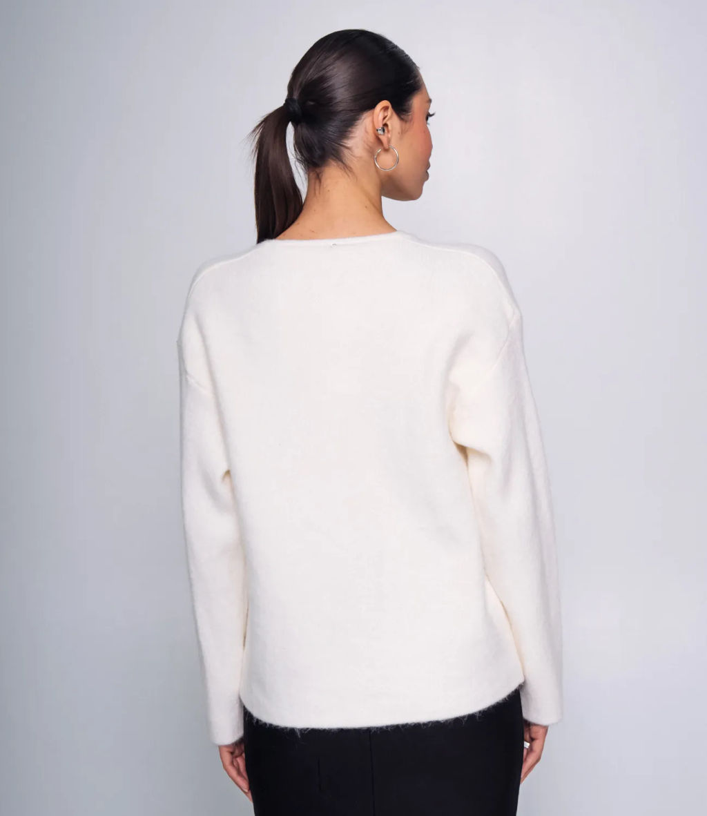 Кардиган #КТ7267, молочный