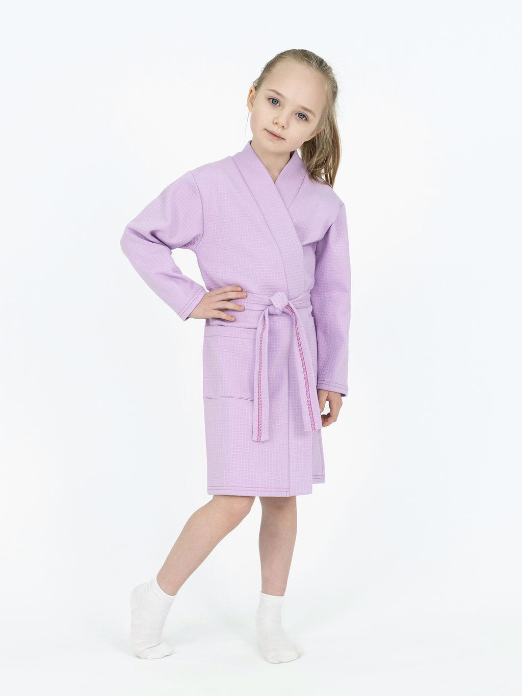 Халат детский вафельный желтый - Утенок фото 22