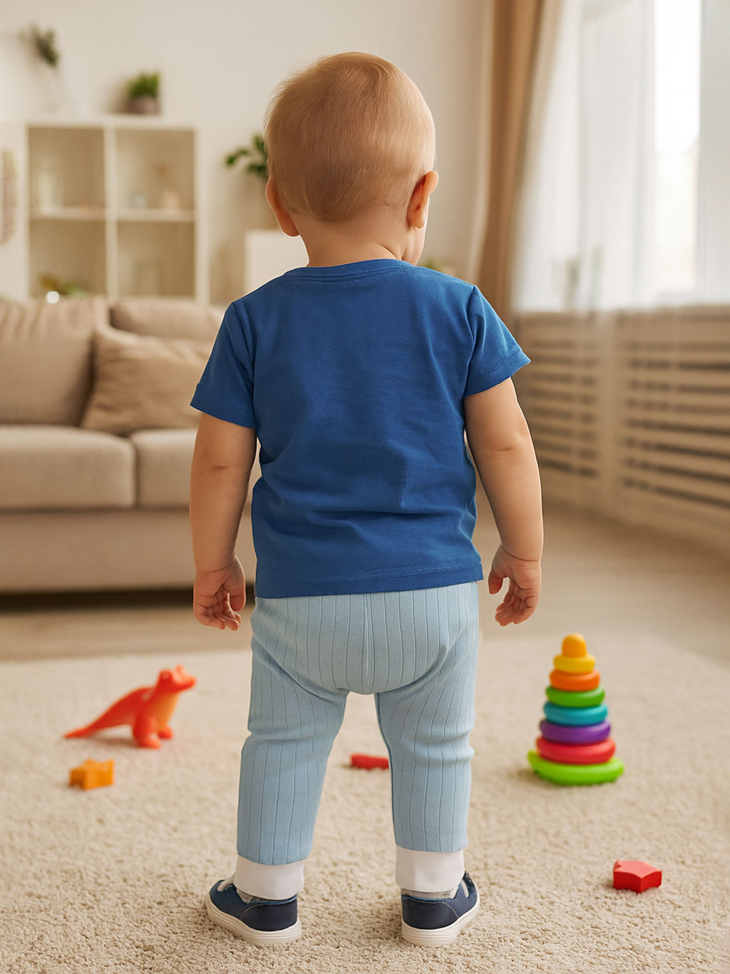 Ползунки-штанишки голубые 213г (68, 44)