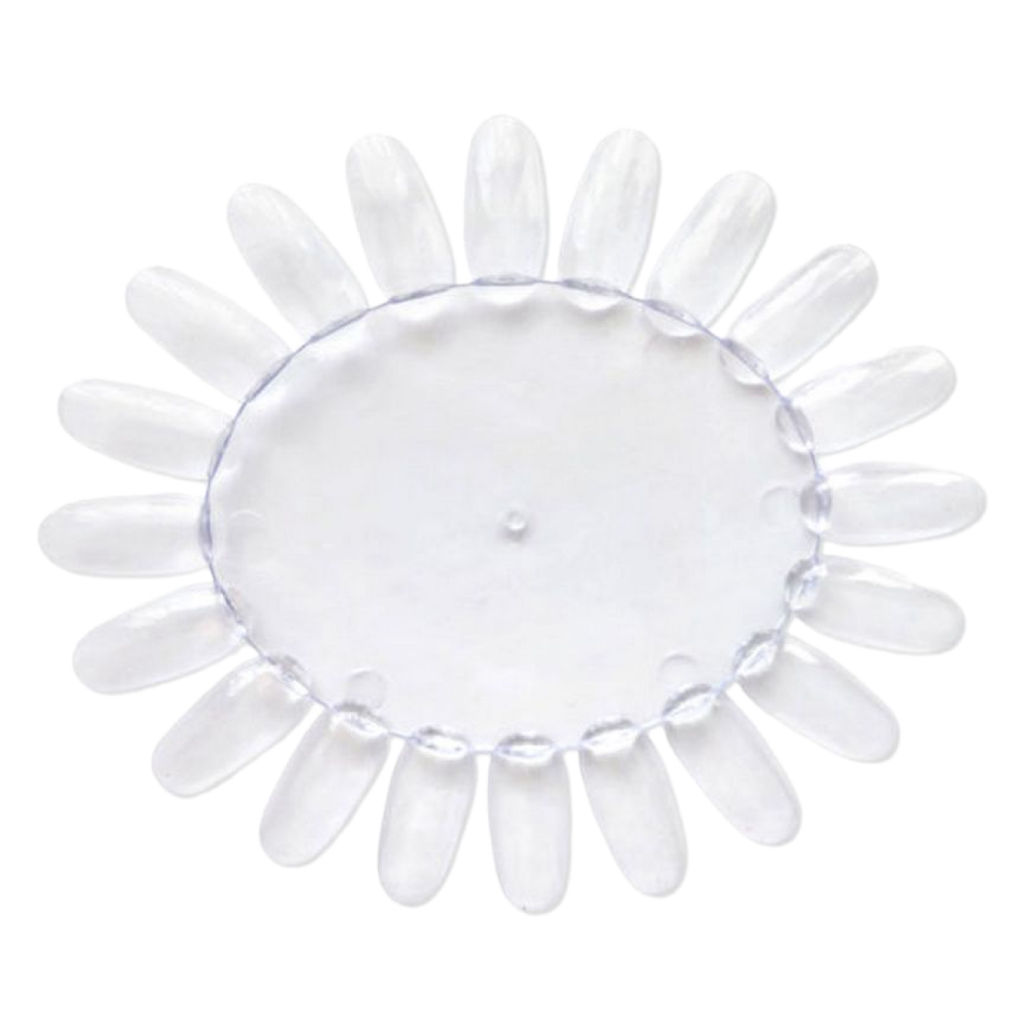 Kristaller Палитра-ромашка для лаков, прозрачная, 20 цветов  фото 2