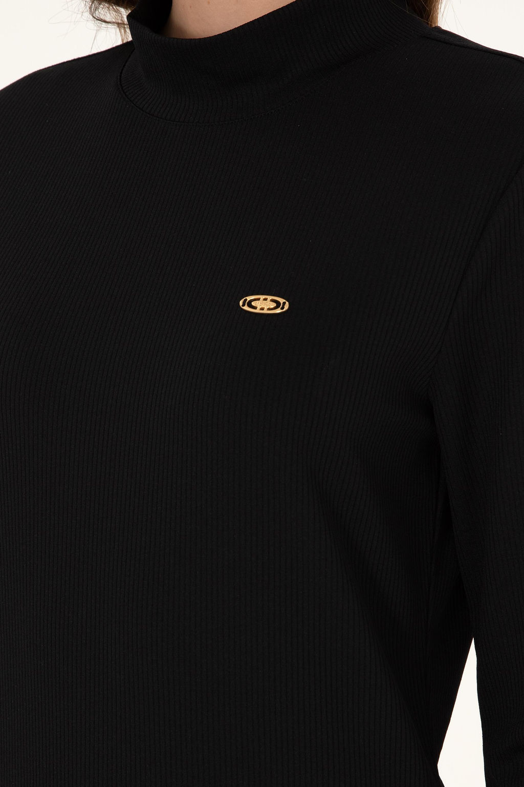 Женское черное трикотажное платье Неожиданная скидка в корзине - U.s. polo assn фото 12