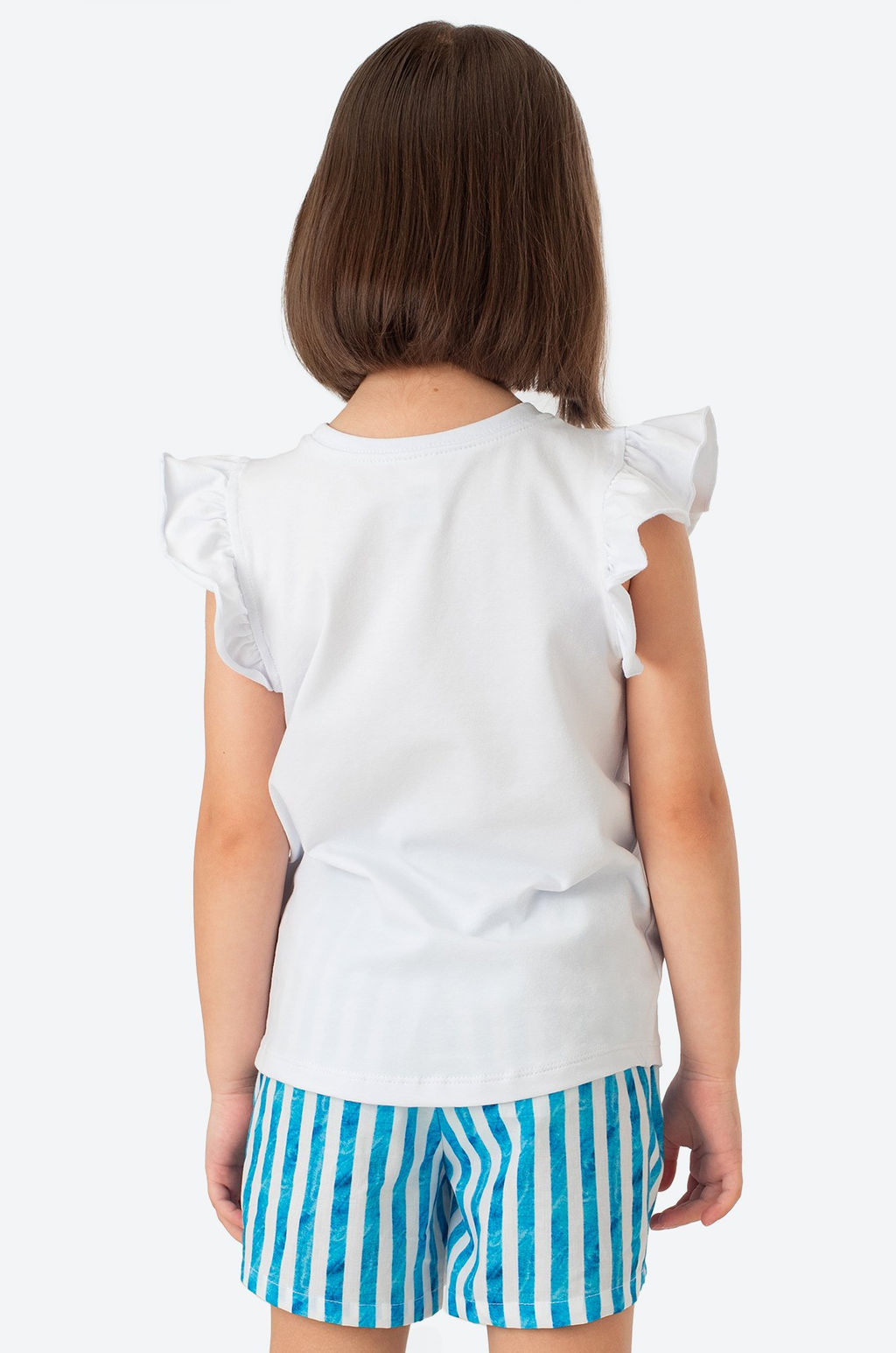 Летний хлопковый костюм с лайкрой для девочки Bonito  фото 18