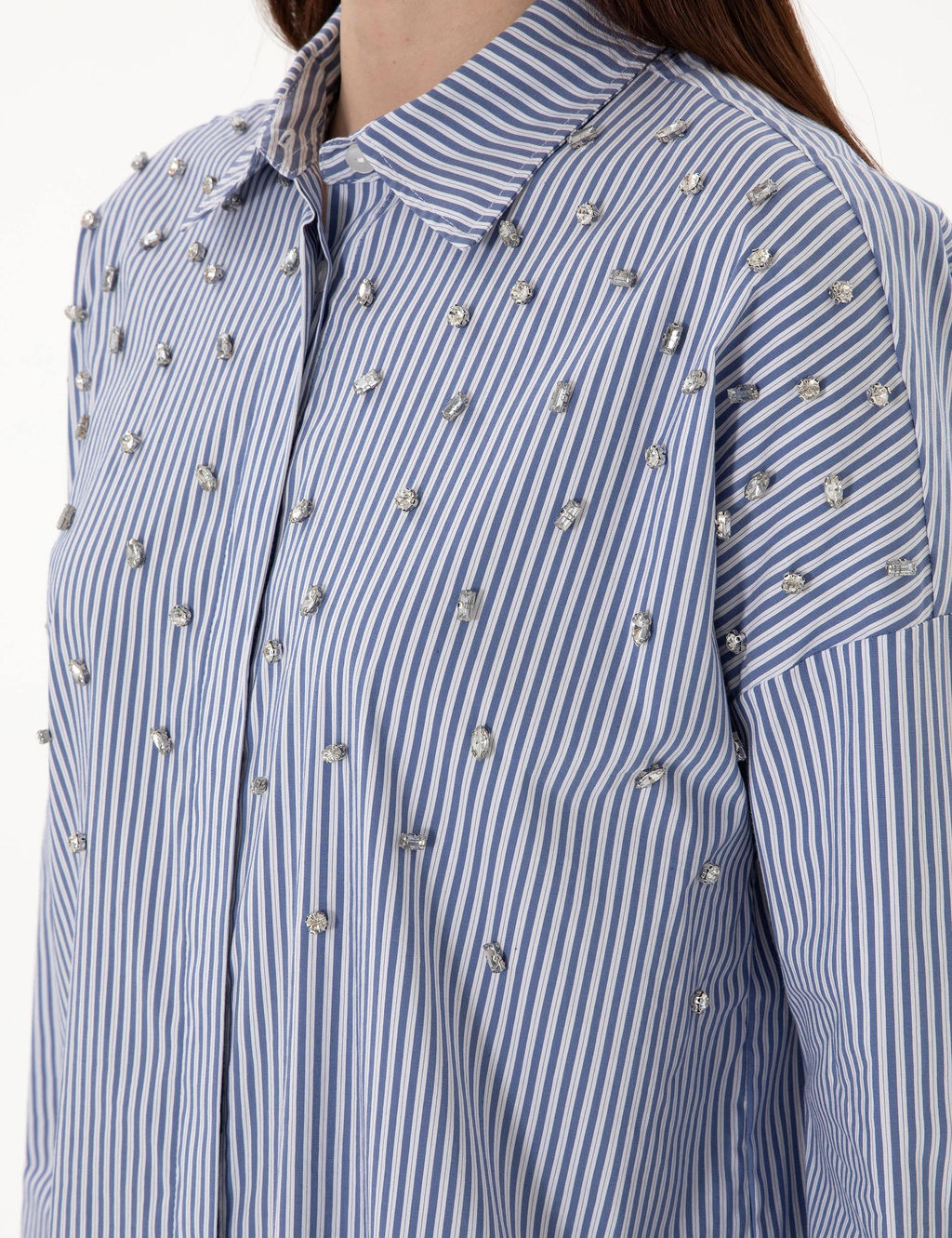 Mavi _izgili Oversize Uzun Kollu G_mlek - Pierre cardin фото 7
