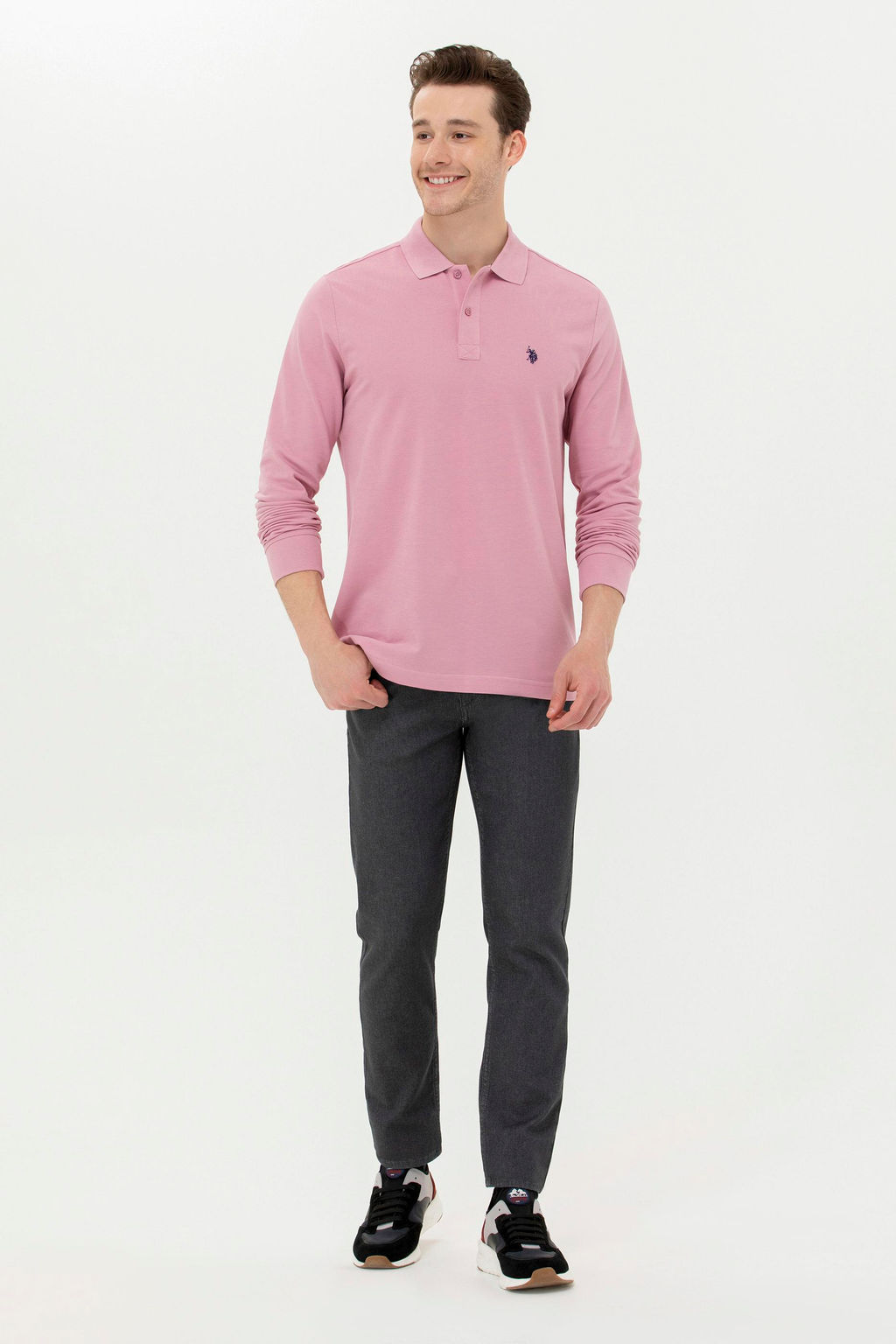 Мужская базовая толстовка с воротником поло Magnolia - U.s. polo assn фото 4