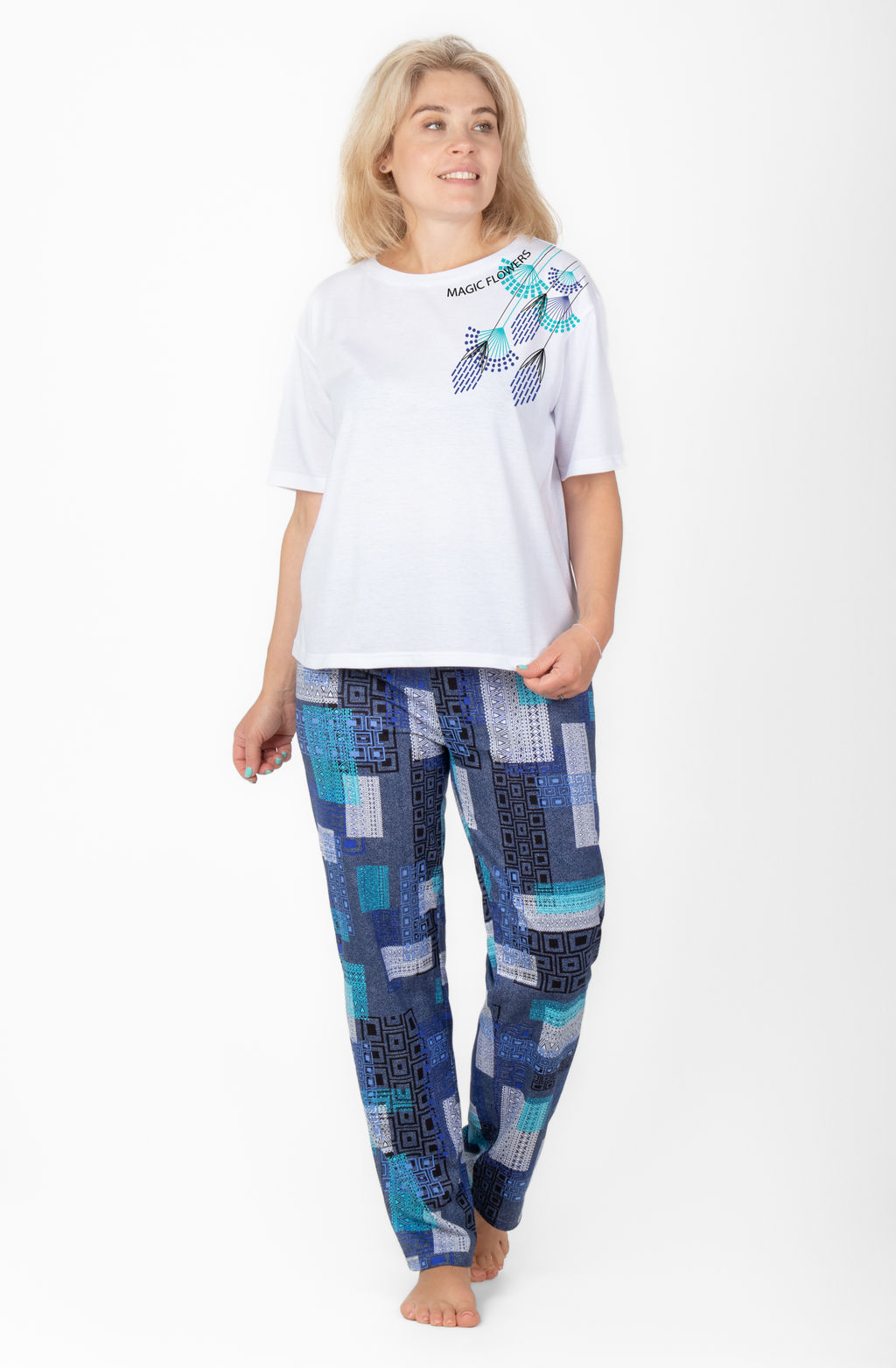 Костюм Рассвет К-290 (46-62) кулирка - Лотос фото 4