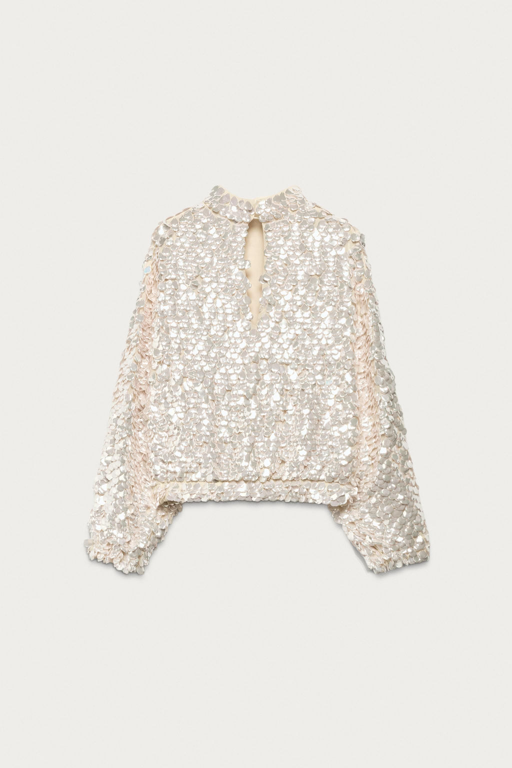 TOP LENTEJUELAS MARISA BERENSON X ZARA / Rosa claro