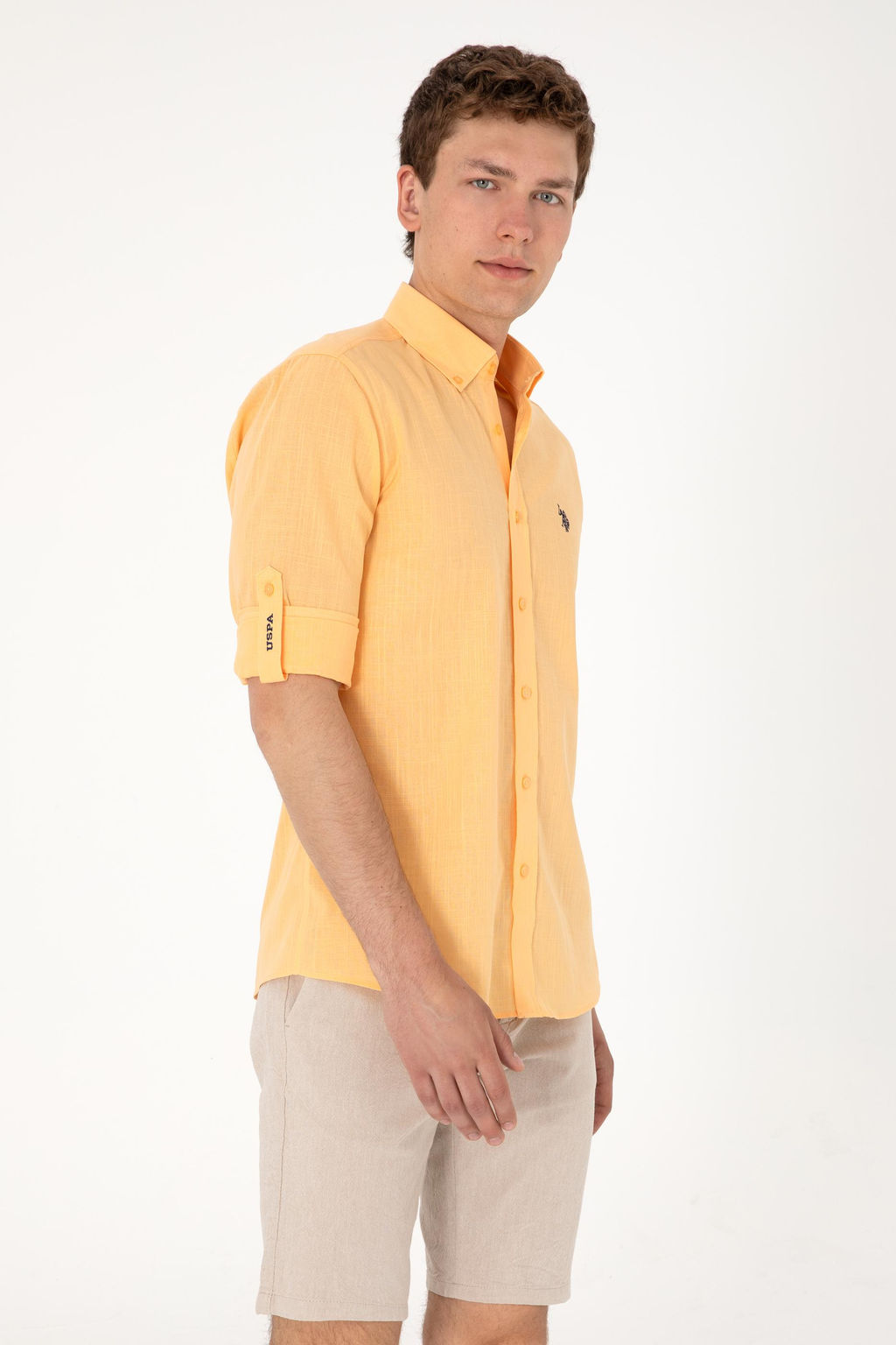 Erkek Turuncu Uzun Kollu Basic G_mlek Sepette S_rpriz _ndirim - U.s. polo assn фото 12