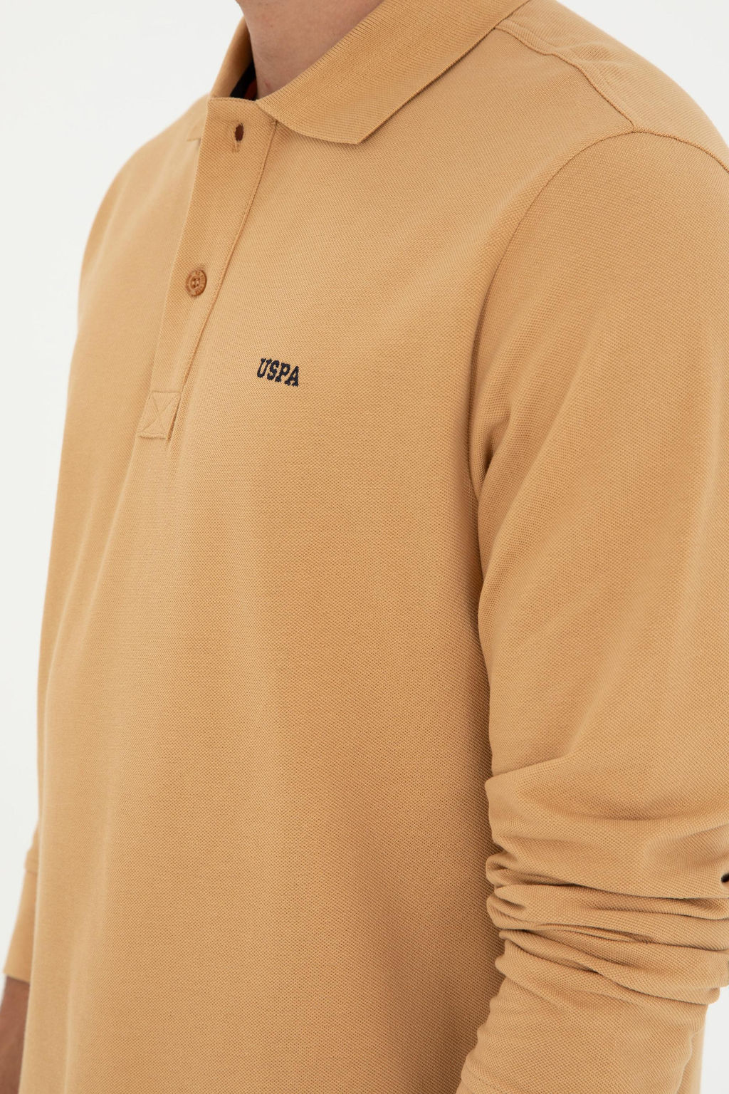 Мужской базовый свитшот светло-коричневого цвета - U.s. polo assn фото 7