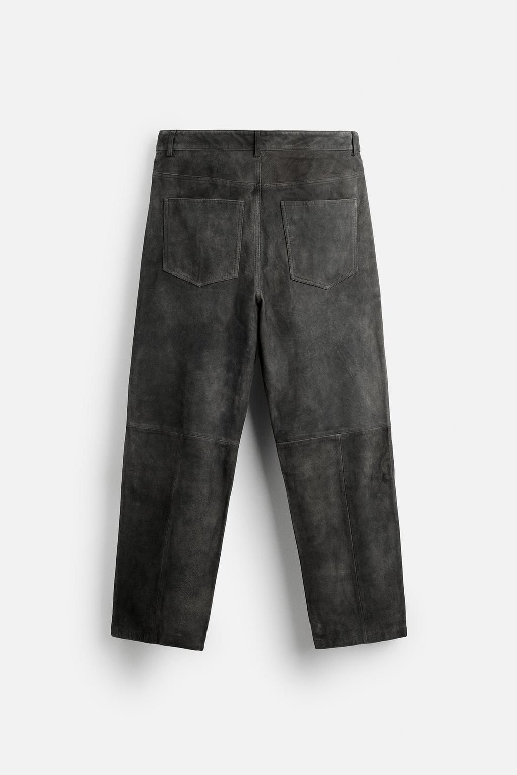 VINTAGE LEATHER TROUSERS - Zara фото 7