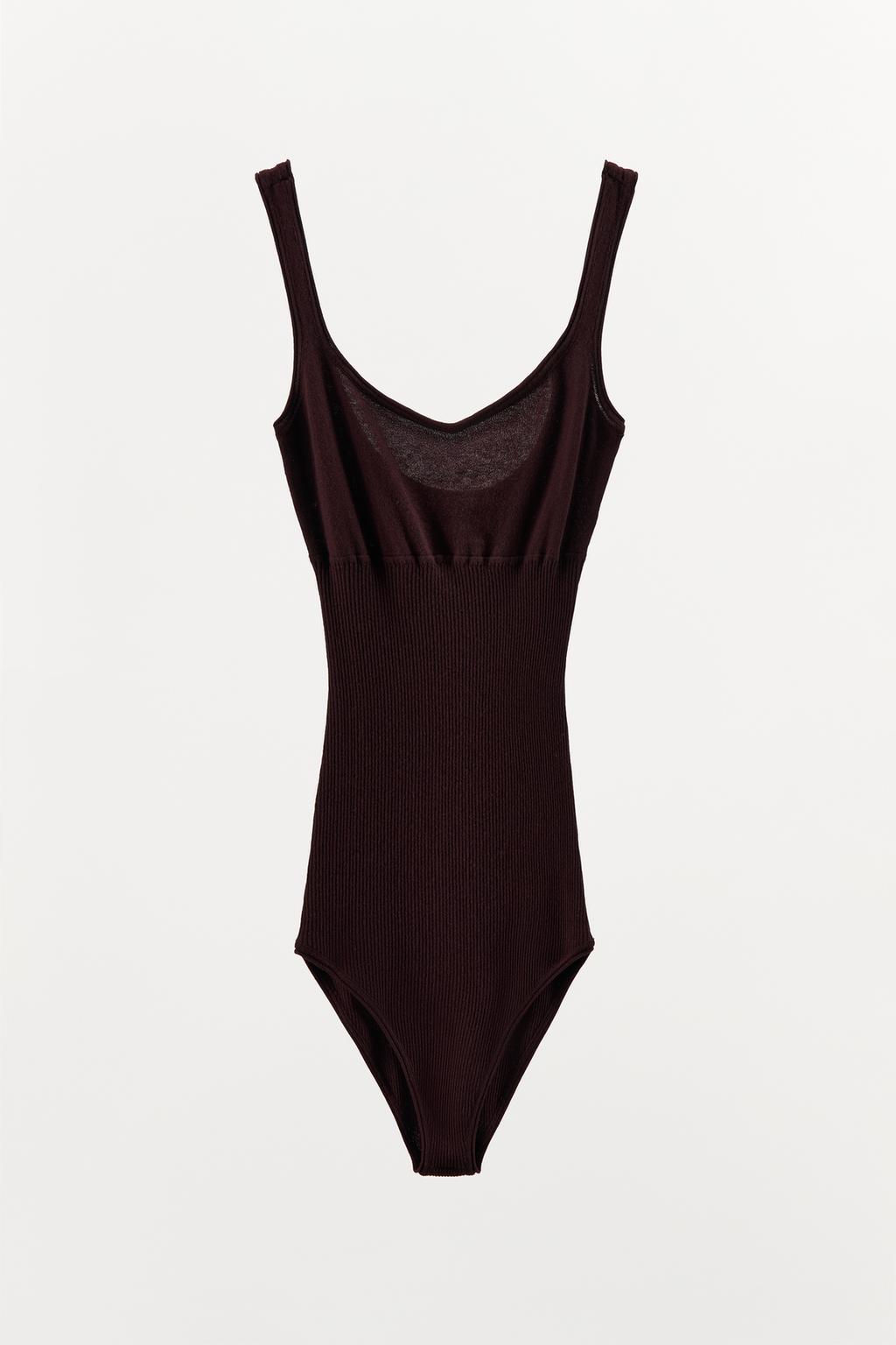 COTTON AND SILK BODYSUIT - Zara фото 3