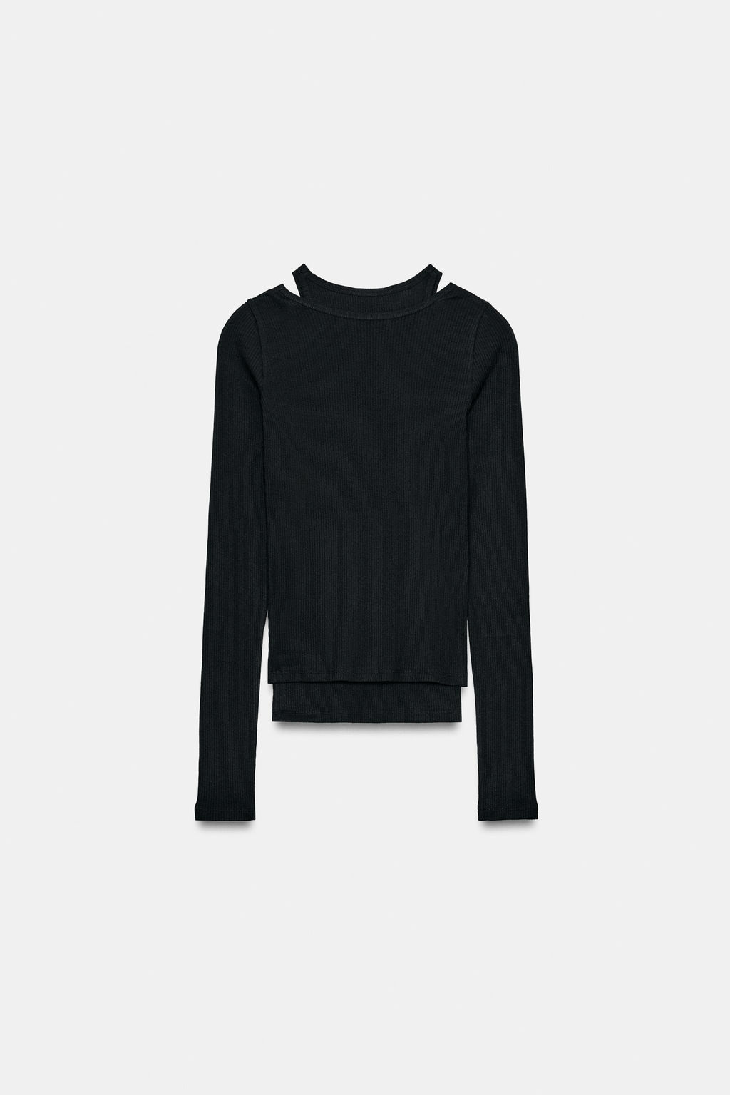 DOUBLE RIBBED T-SHIRT - Zara фото 15