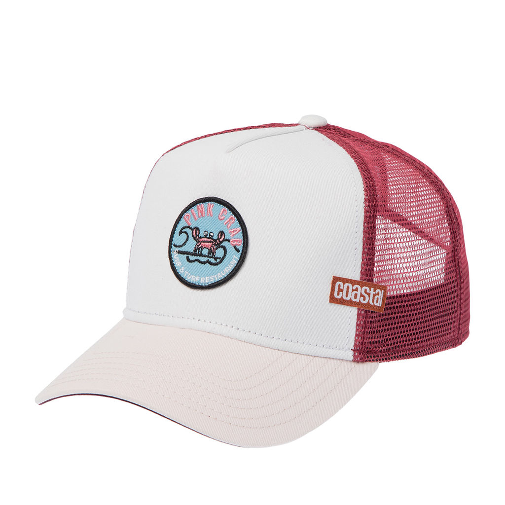 Бейсболка COASTAL арт. HFT Pinkcrab (светло-розовый / белый)
