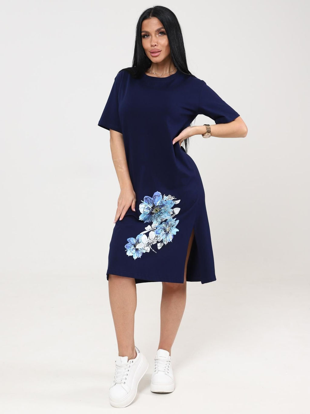 IV-CAPRIZ Антуриум - туника чернильный