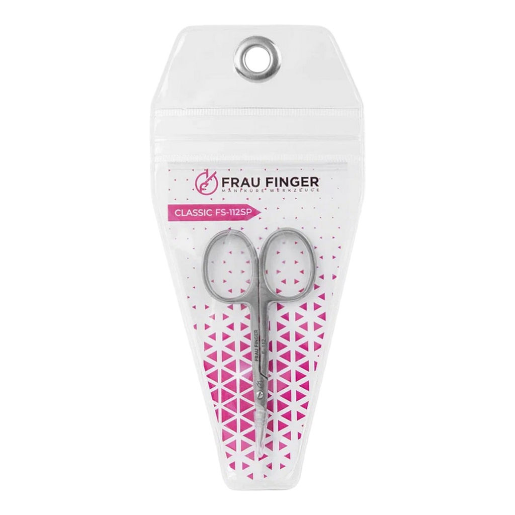 Frau Finger Ножницы маникюрные для кутикулы изогнутые / Classic FS-112SP, глянцевые, ручная заточка, 9 см фото 8