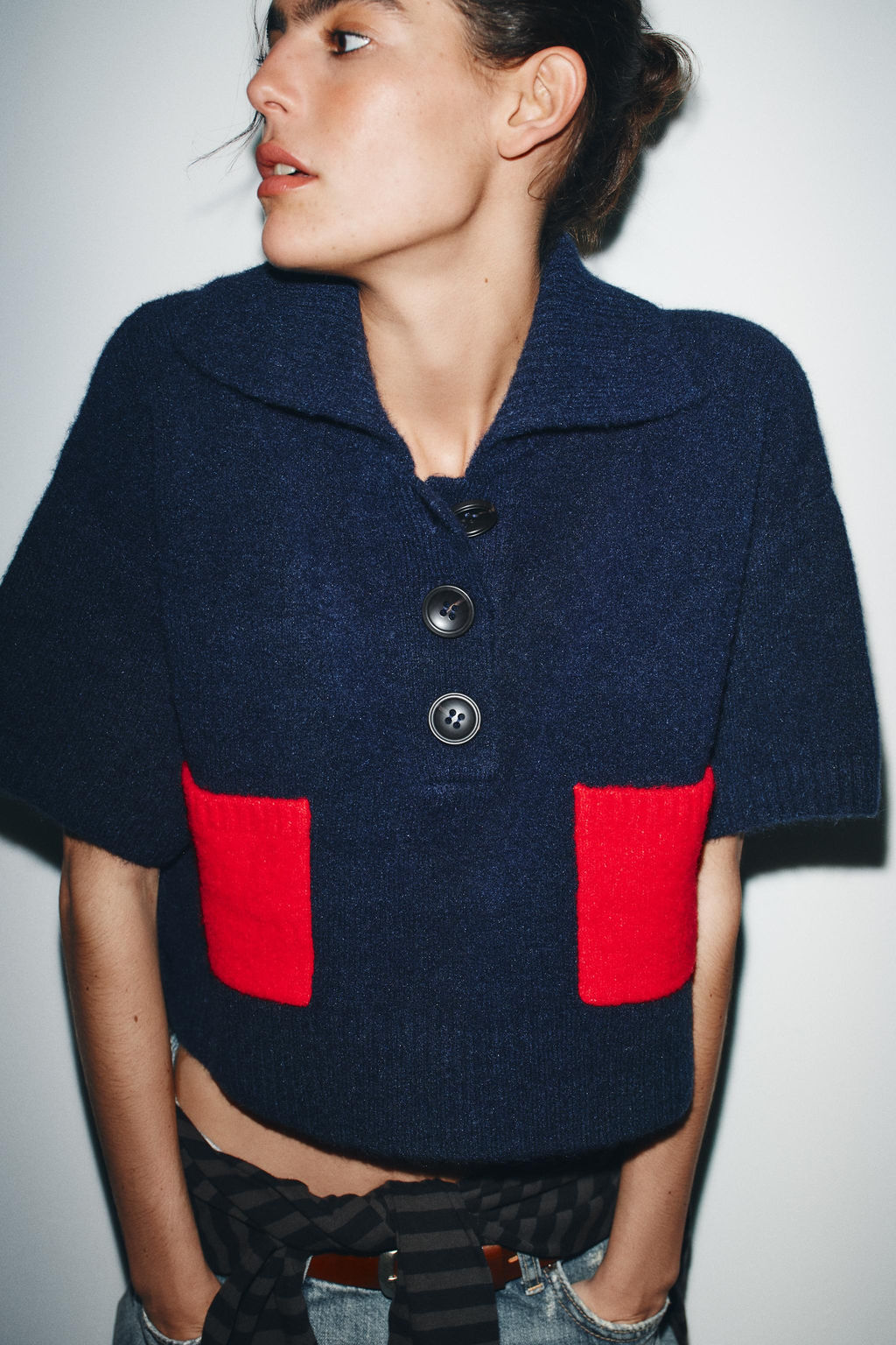 SHORT SLEEVE KNIT TOP - Zara фото 2