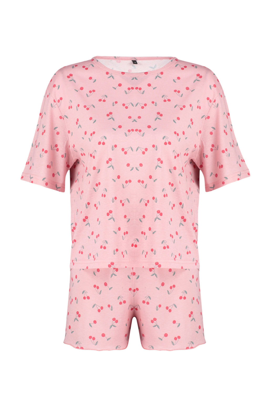 Trendyolmilla Cok Renkli Pamuklu Kiraz Desenli Sortlu Orme Pijama Tak?m? THMSS24PT00283  фото 7