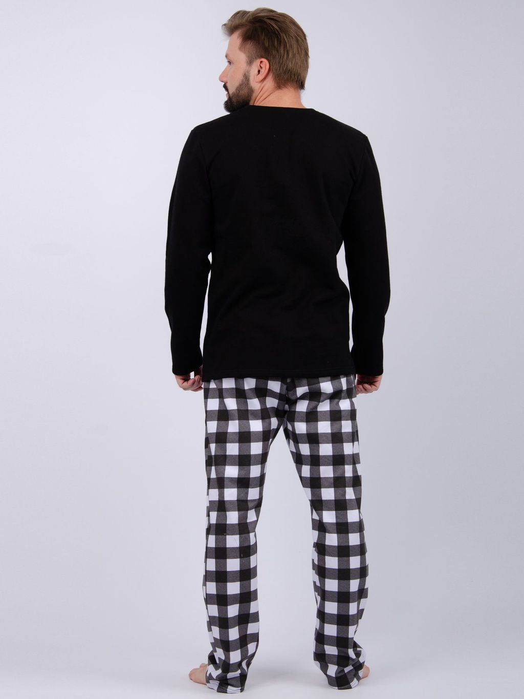 Пижама Превосходство, футер начес - Малина фото 4